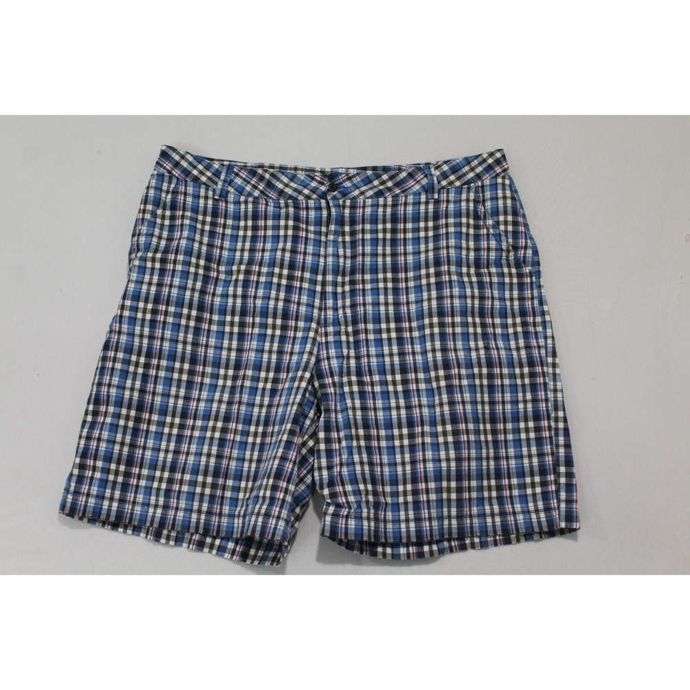 Duck Head Men Blue Plaid Shorts Flat Front Size 44